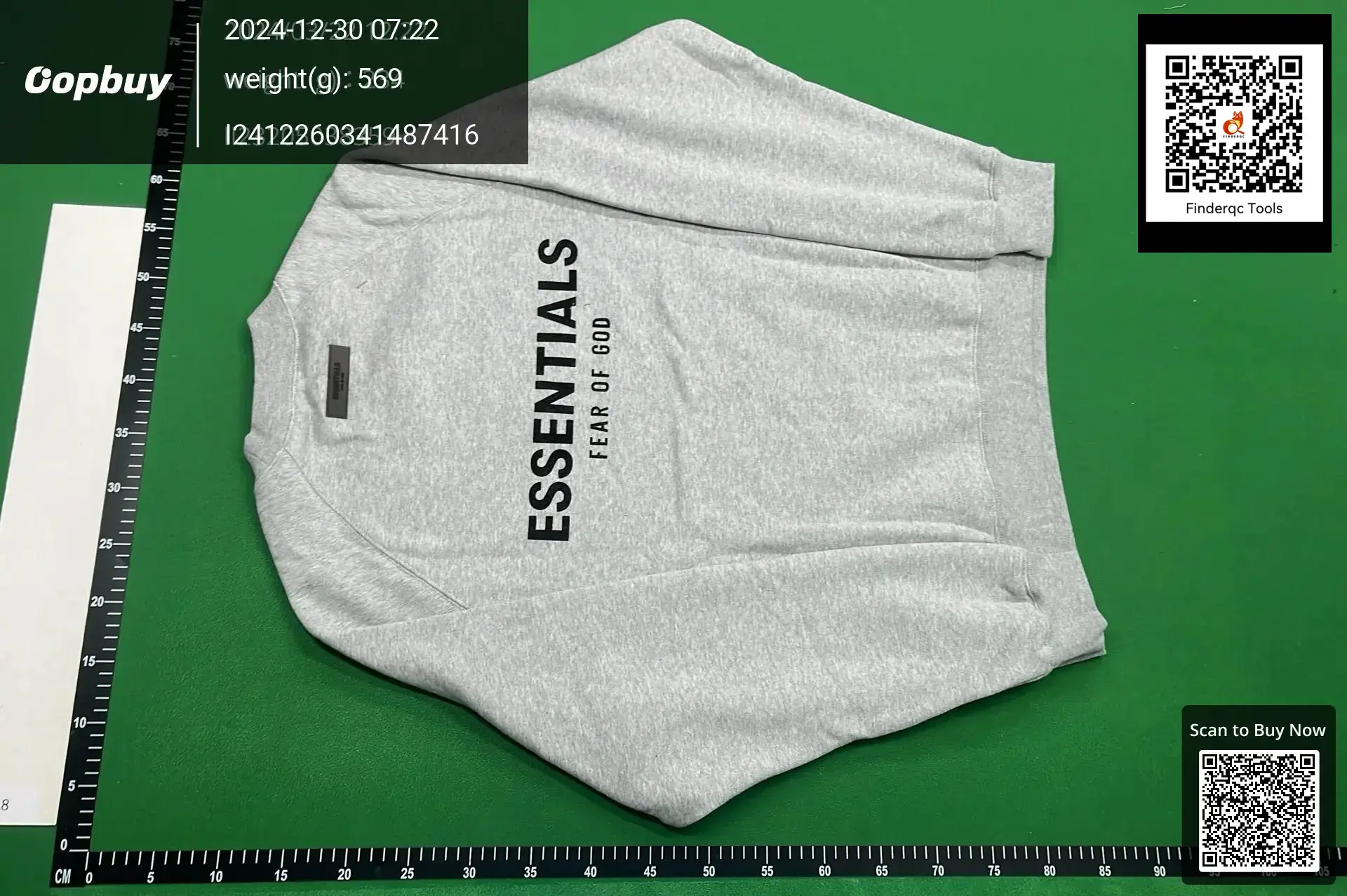 Fear of God Fog Copy Essentials American Trendy Casual Men Couple Round Neck Sweatshirt Ins