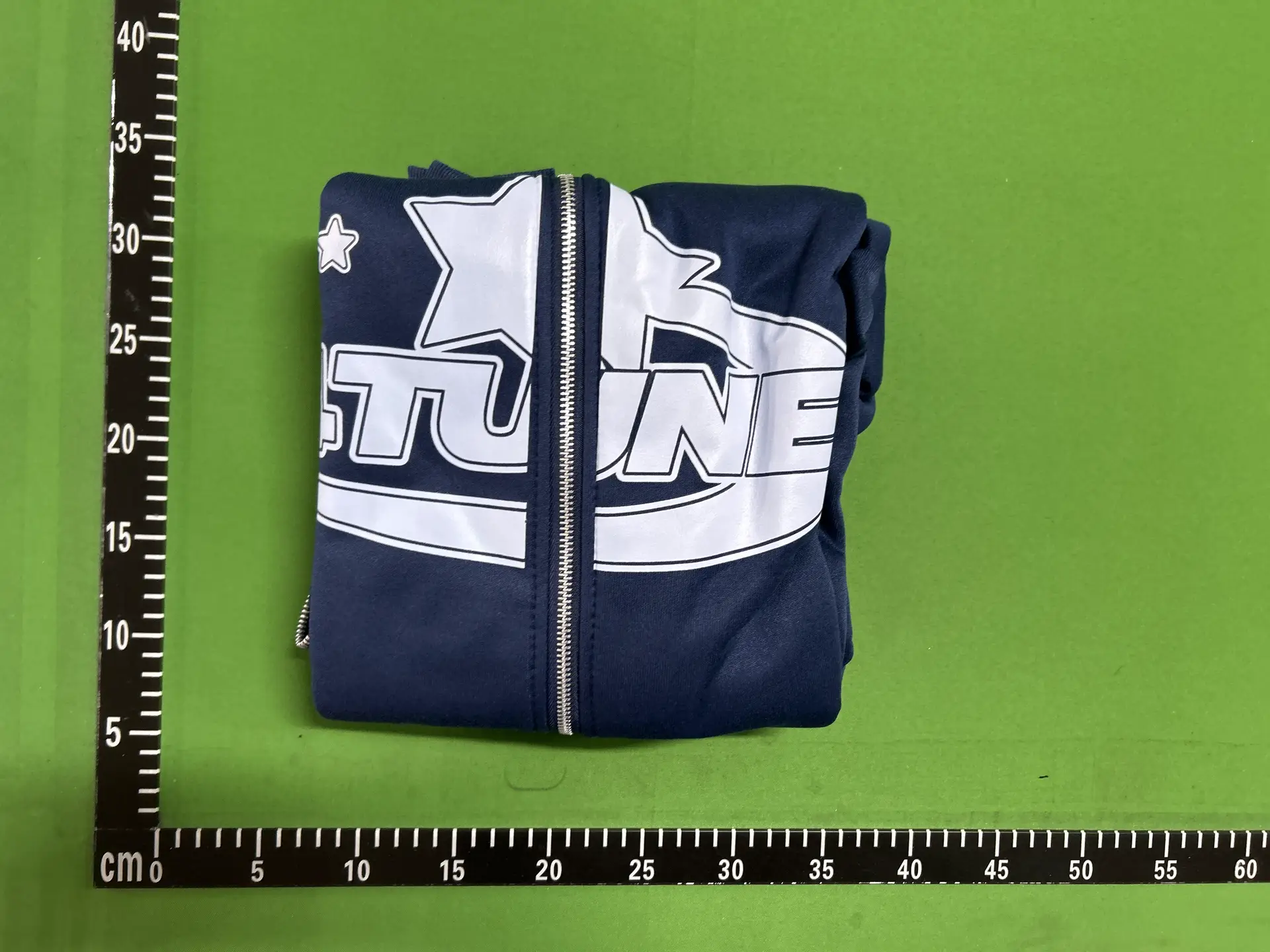 Zip-up hoodie navy blue