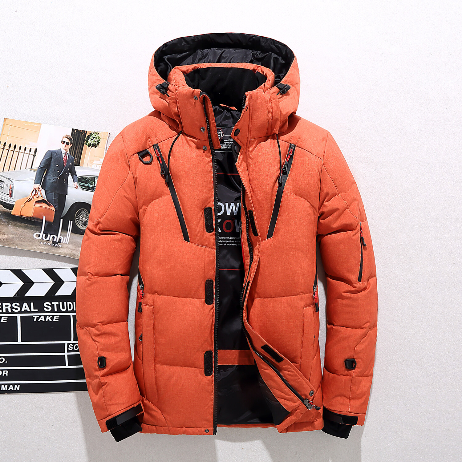 2021 Winter Men's Fashion Outdoor Short down Jacket, Thickened Casual Duck down Winter Coat, Manufacturer's Warm Filled down Jacket