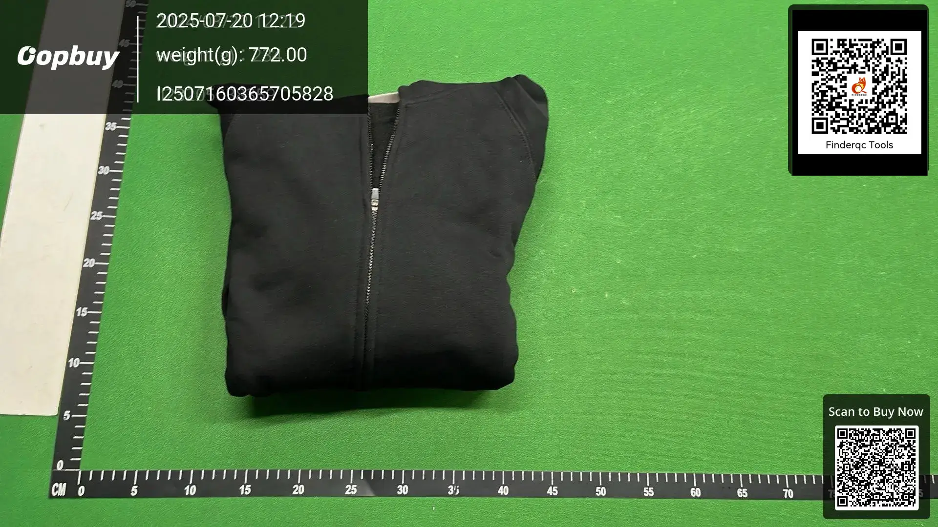 black zip-up hoodie