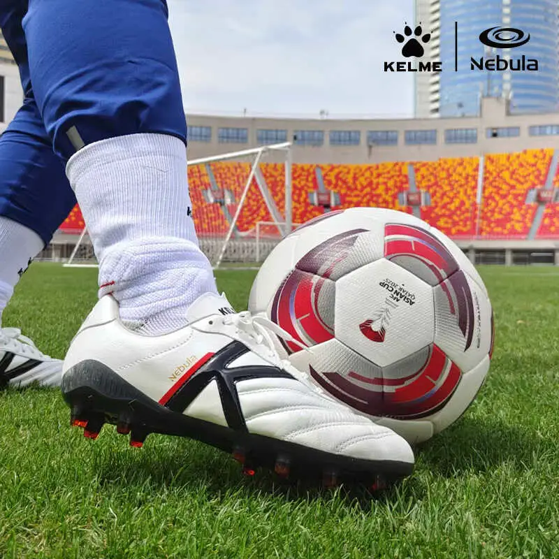 Kalmei Nebula Nebula Series Adult Kangaroo Leather Agfg Long Nail Natural Grass Football Shoes 8421Zx1224