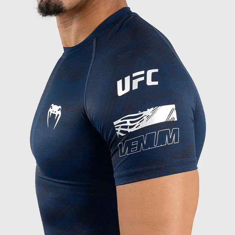 Venum Venom Ufc4.0 Fighting Week Men's Short Sleeve Bodysuit Sports Boxing Fitness Training Running Tops