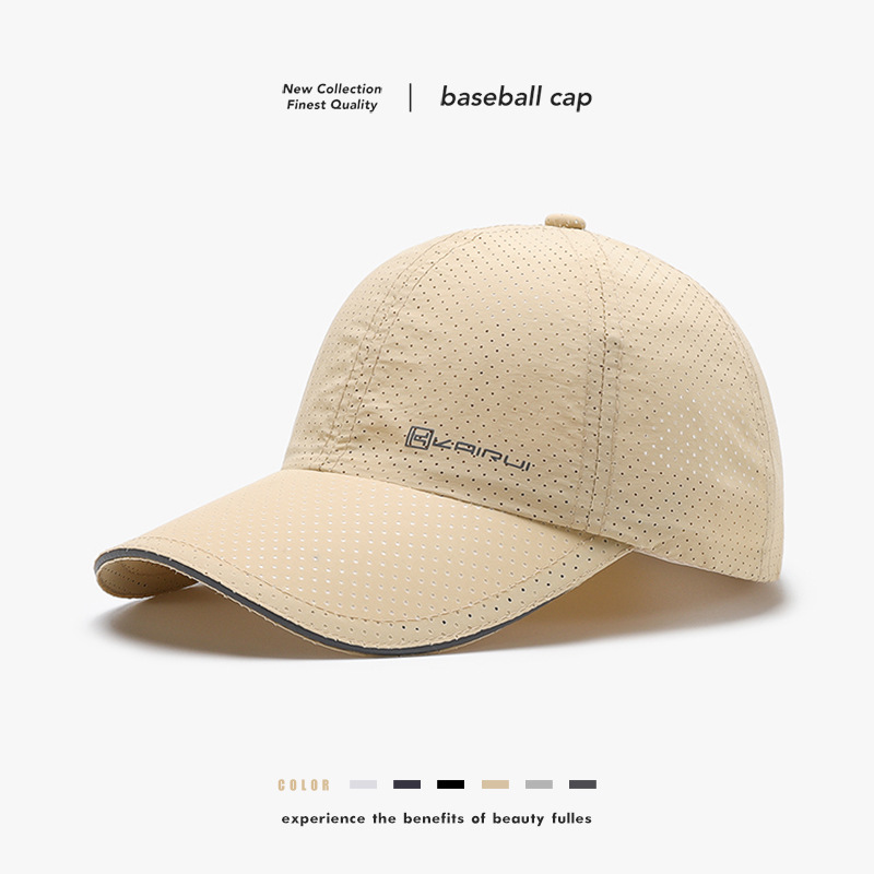 Women's Summer Outdoor Travel Hiking Letter Sandwich Men's Quick-Dry Baseball Cap Versatile Breathable Women's Baseball Cap