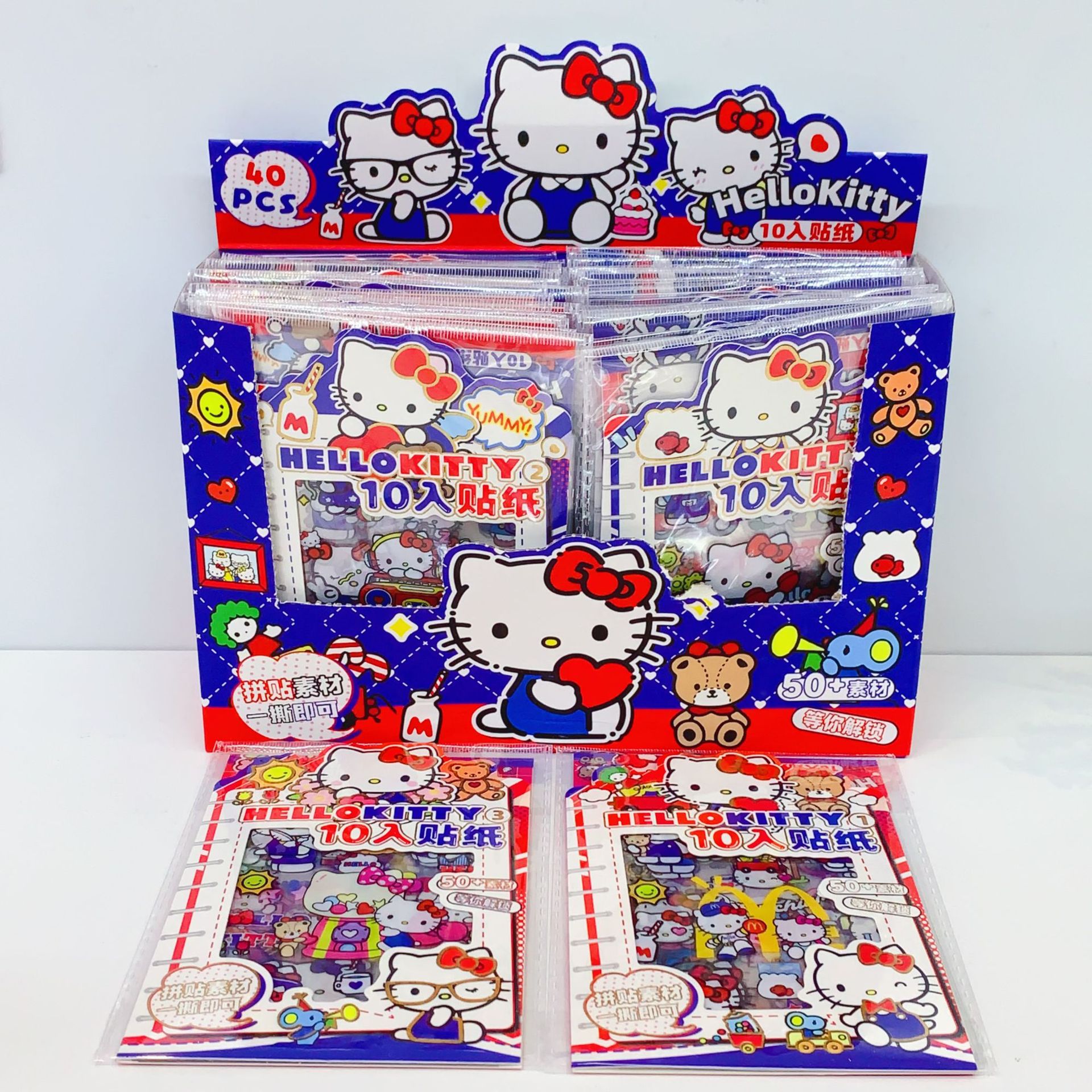 Cultural Innovation New Product Cute Doll Series 10-Piece Cartoon Stickers Creative Expression Pack Decoration Water Cup Phone Material Stickers