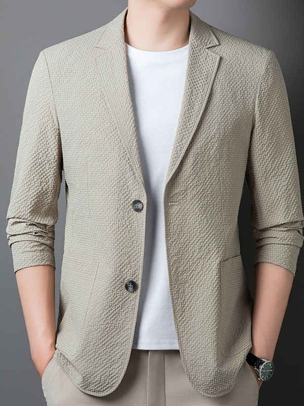 Men's Suit Jacket Men's Thin 2024 Spring New Sense Business Casual Suit Top Single Western Men's Clothing
