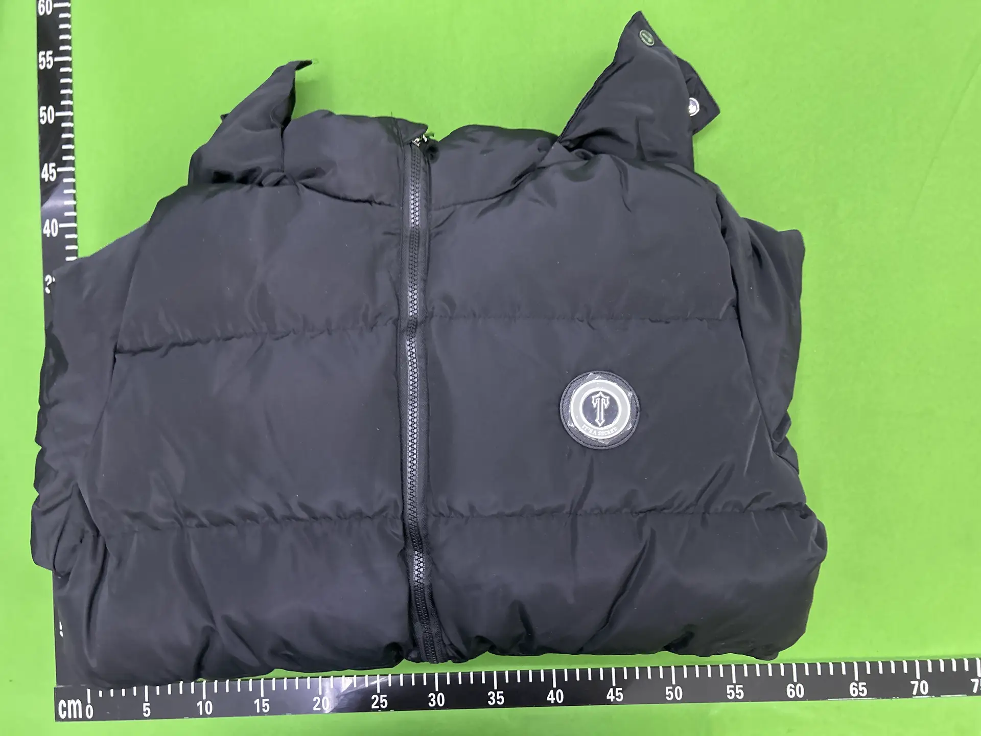 Trapstar Embroidered Hooded Down Jacket Black