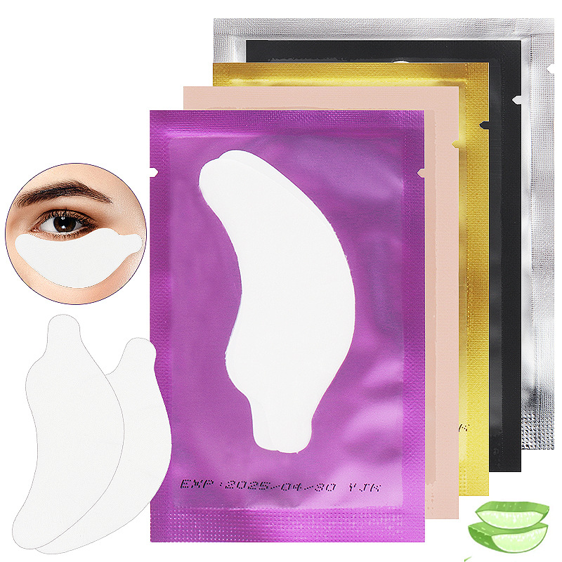 Wholesale Grafting Eyelash Banana Eye Patch Planting False Eyelash Isolation Eye Patch Pad Hydrogel Eyelash Eye Patch