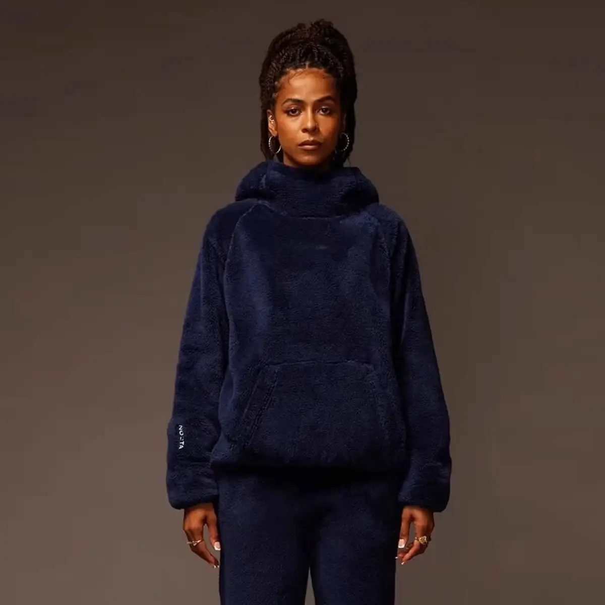 NOCTA collaboration DRAKE autumn fleece hooded sweatshirt with warm and loose fit, casual sports hoodie