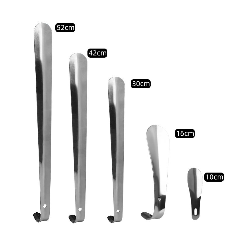 Stainless steel shoe puller long whip pull shoes slip-on shoes non-bending lazy long handle whip shoes wear shoes in stock