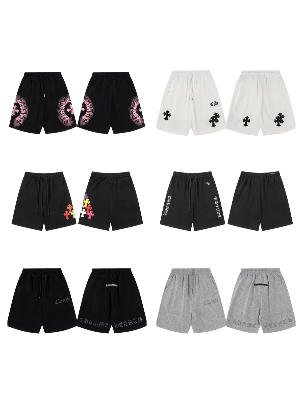 Cross-Border Trendy Brand High-Quality Ch New Style Patch Letter Embroidery Loose Casual Shorts Casual Pants Wholesale QC-foto från 1688 på Qualit.ly