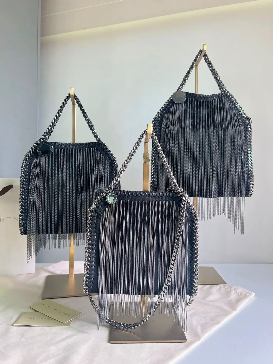 Stella Cross-border Women's Bag Copper Whisker Chain Portable Tote Bag Stella High-grade Crossbody Chain Guangzhou Women's Bag