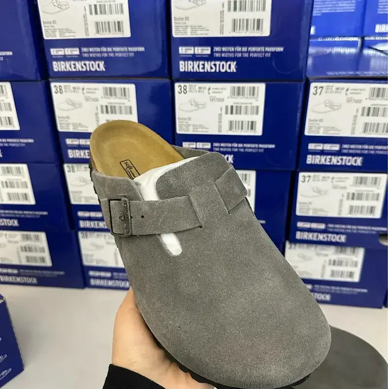 Cork sandals, genuine cork and suede comfortable slippers.