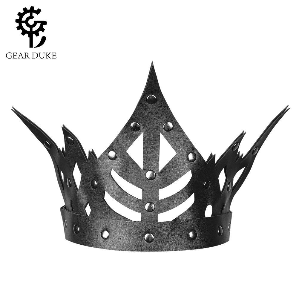European and American Gothic PU Leather Neutral Punk Head Crown Clothing Accessories KTV Street Dance Night Shop Party Party Headwear
