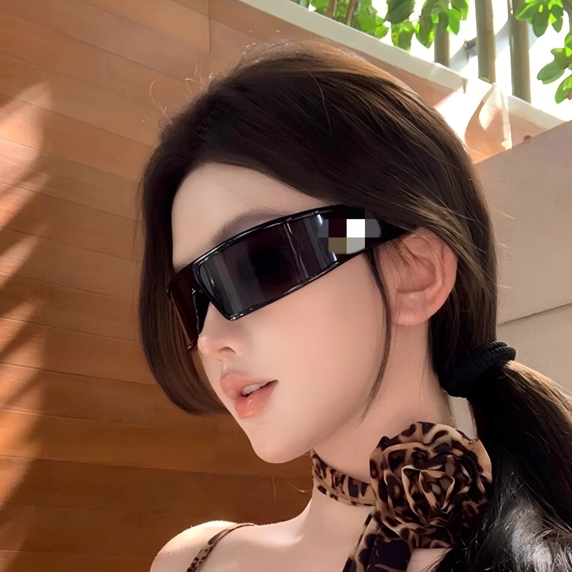 2025 new futuristic hairband sunglasses women's two-in-one sunglasses fashion hot girl high-end glasses men's wholesale
