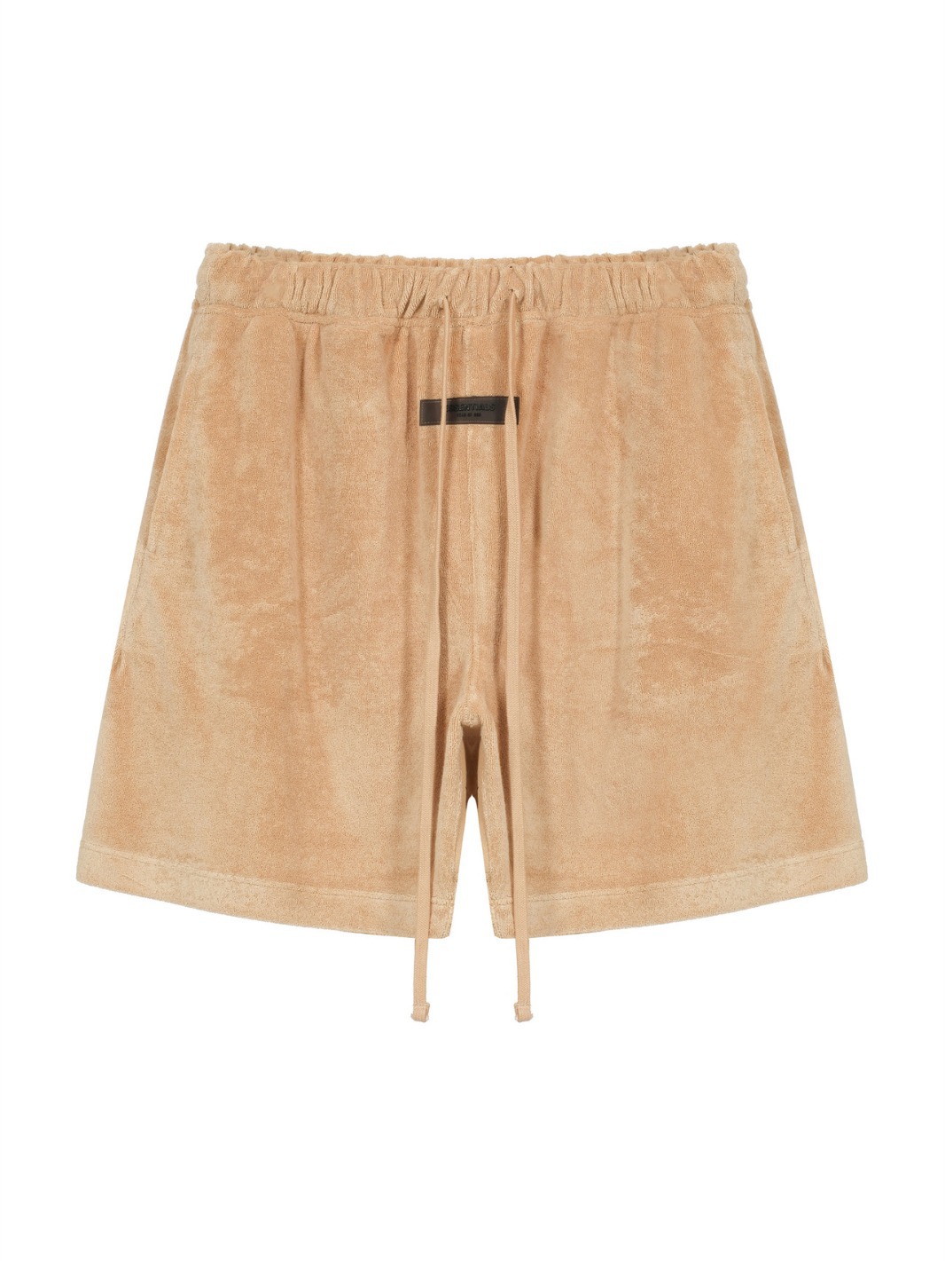 Cross-border explosions fear of god essential new material wool velvet drawstring casual shorts men