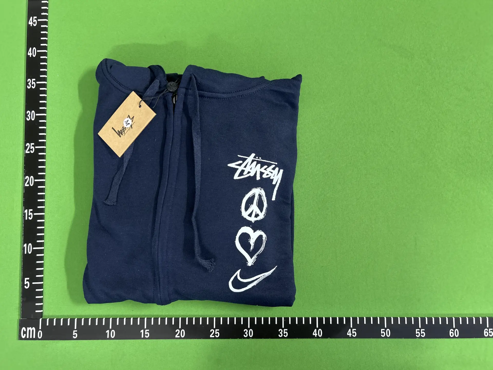 Stussy Fleece-Lined Zipper Cardigan Navy