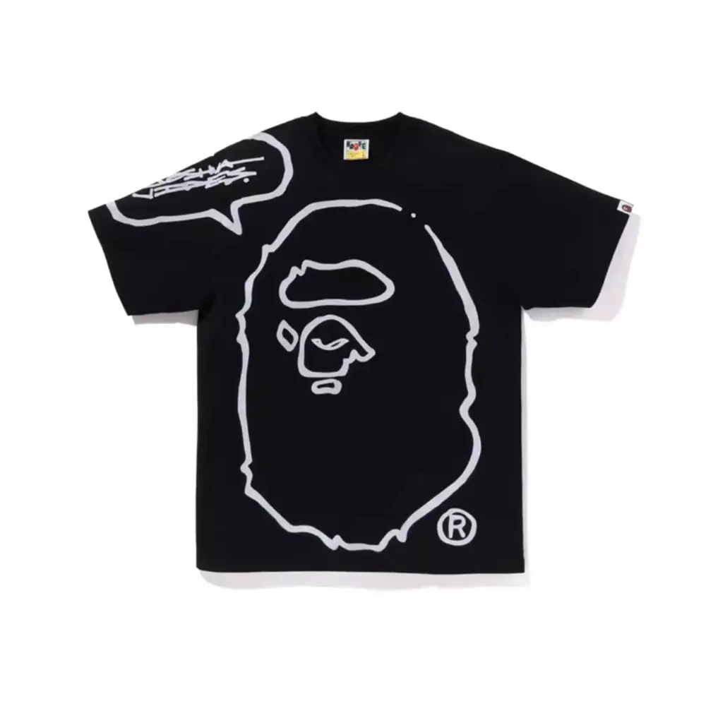 Japanese Trendy Brand Mai Hami International Joint Messi Camouflage Embroidered Armband Couple Short-sleeved T-shirt Football Clothes Shorts
