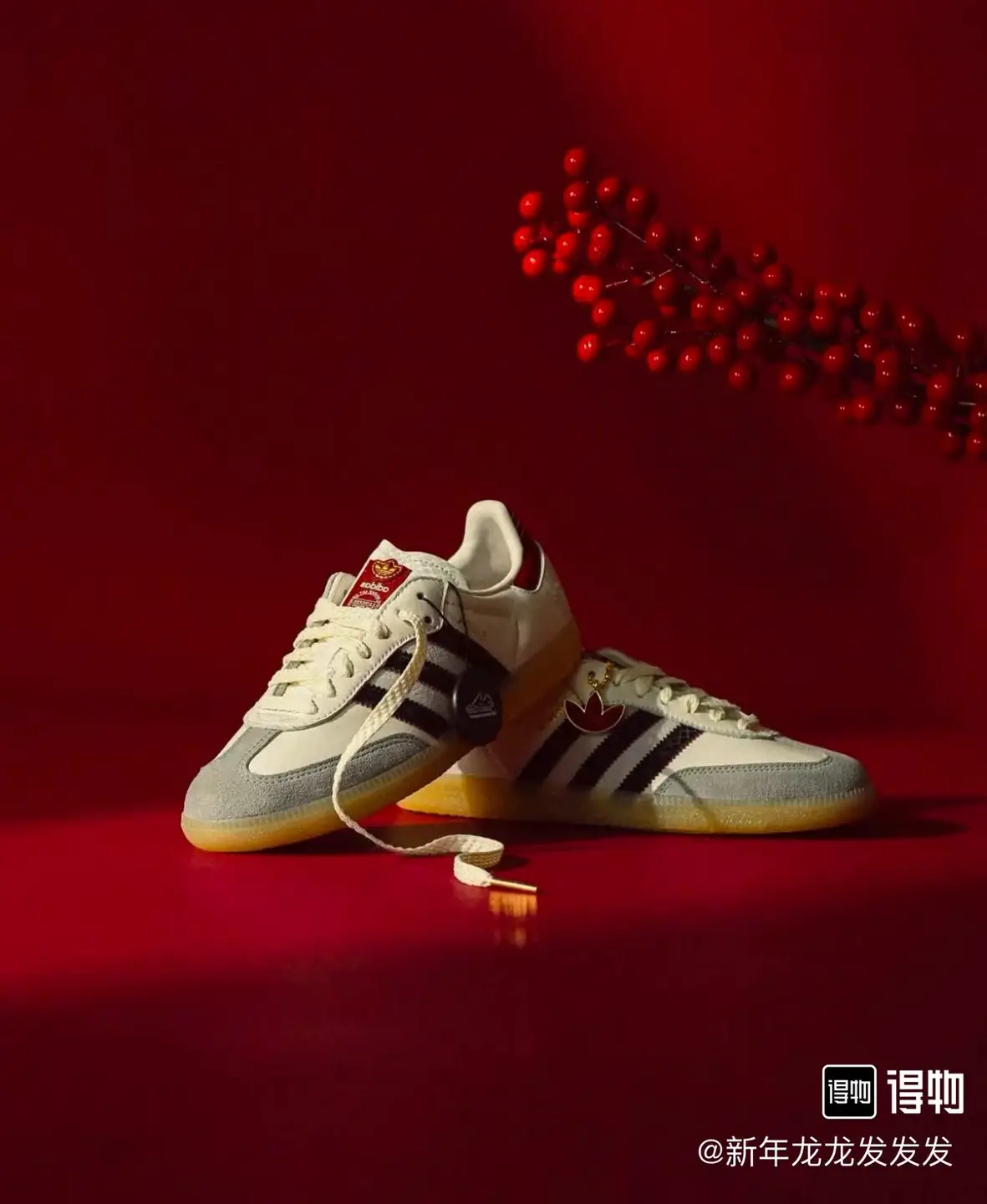 AD Originals Samba CNY Snake Year Limited Edition "Year of Snake" Low Top Board Shoes