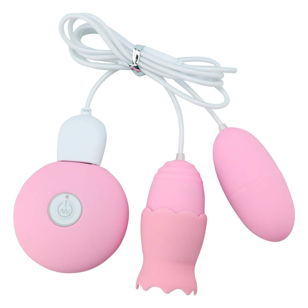 USB Rechargeable Tongue Licking Dual  with 20 Frequencies of Vibration, Remote Control, Female Nipple Stimulator, Electric Tongue, Factory Direct Delivery