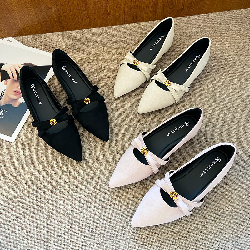 French Retro Flats Shoes for Women, 2026 Spring & Fall New Style, Elegant Bow-Tie Shoes to Match Skirts, Work Clothing Mary Jane Shoes