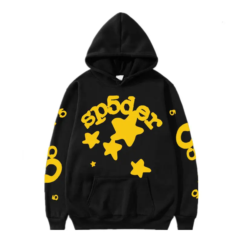 New Cross-border SP5DER Star Print National Tide Treasure Boy Print Hoodie Top Hot Sale