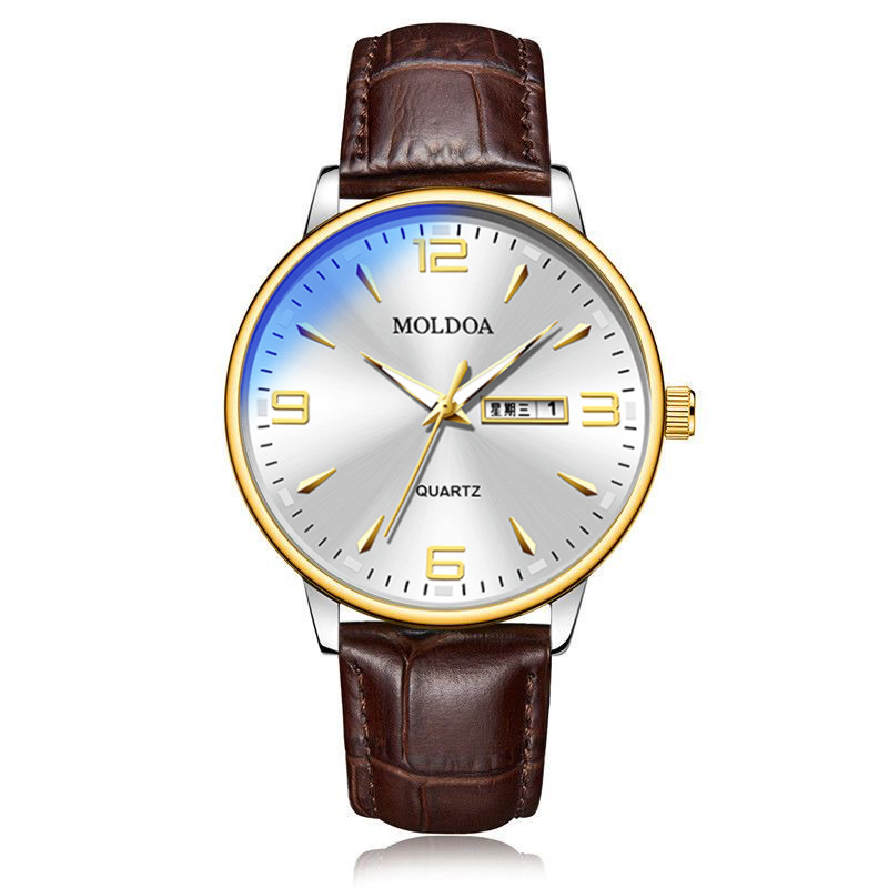 Swiss Genuine Men's Watch Waterproof Luminous Calendar Korean Version Watch Men's Quartz Watch Non-Mechanical Dropshipping