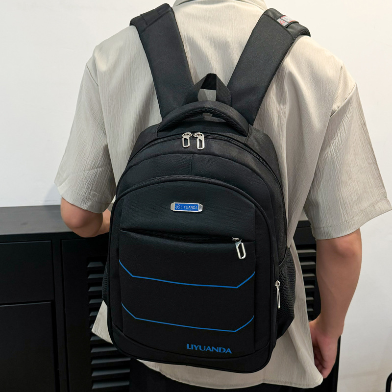 Cross-Border Large-Capacity Men's Backpack, High-End Business Multi-Functional Computer Backpack, Outdoor Travel Waterproof School Bag