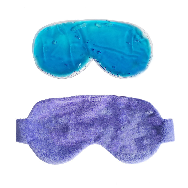 Foreign trade super soft ice compress eye pillow gel borneol cold compress eye velvet liner comfortable sleep shading eye mask