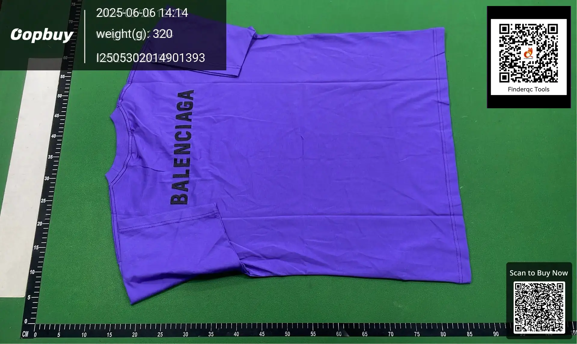 Balenciaga Logo T-Shirt Purple