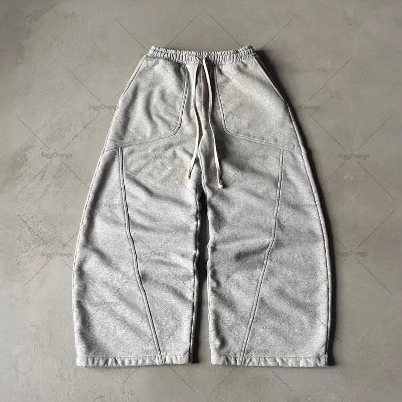 European and American Foreign Trade Cross-border Embroidered Pants High Street Wide-leg Pants Hip-hop Hiphop Loose Casual Pants for Men and Women