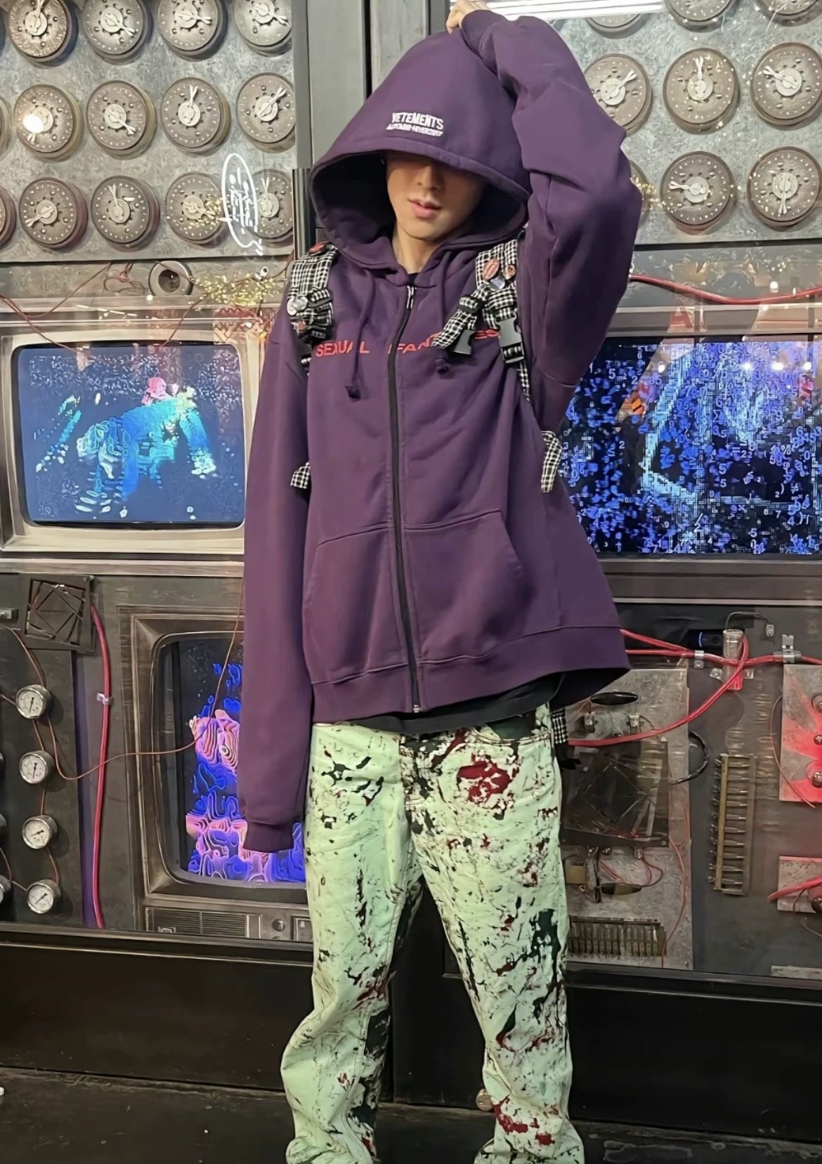 In Stock Vtm 2017 Sexual Fantasies Zipup Hoodie Purple Zip-Up Hooded Sweatshirt