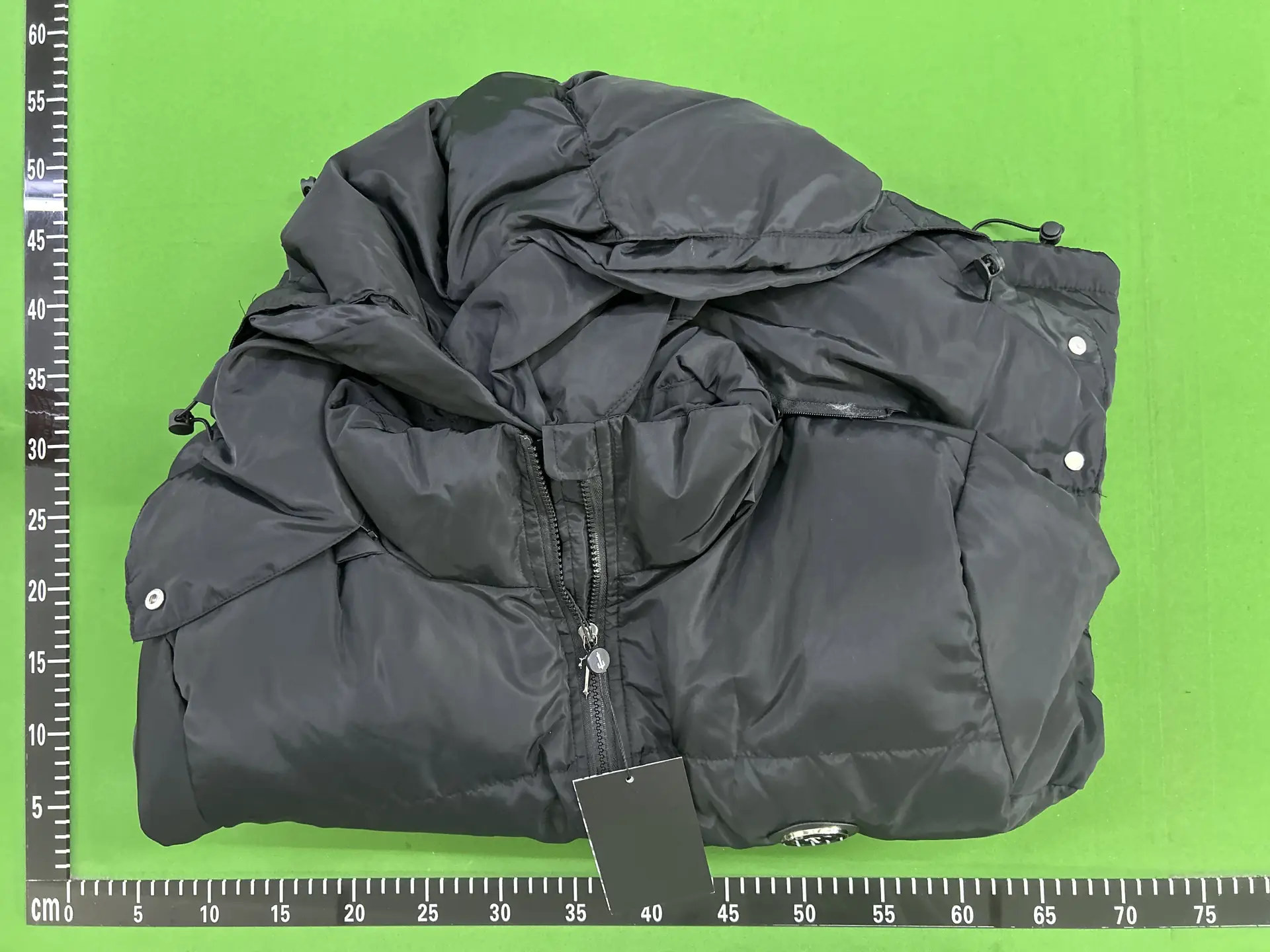 Foreign trade Trapstar classic small label black thickened cotton hat removable section jacket men and women's coat