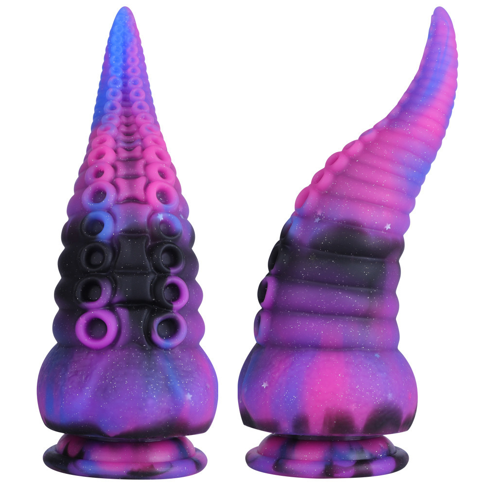 Star color sex toys liquid silicone anal plug for men and women anal sex products oversized heterosexual tentacles penis