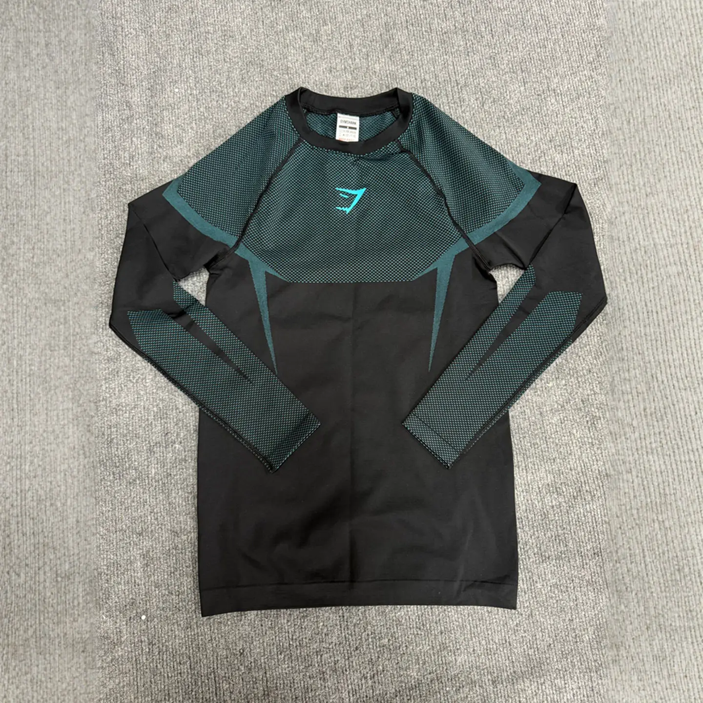 Shark Seamless Long-Sleeved Fitness T-Shirt Men's Quick-Drying Compression Clothing Training Clothes Onyx5.0 Compression Top Gymshark