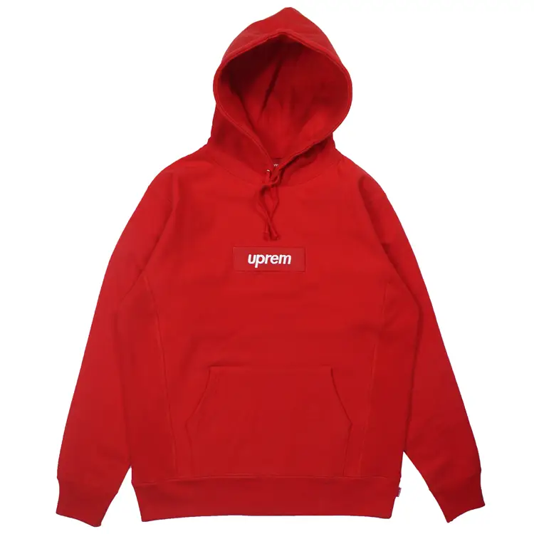 Supreme Red Box Logo Hoodie