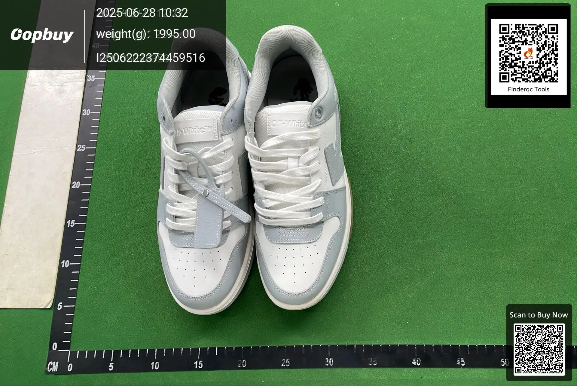 Off-White Low Top Sneakers White Grey