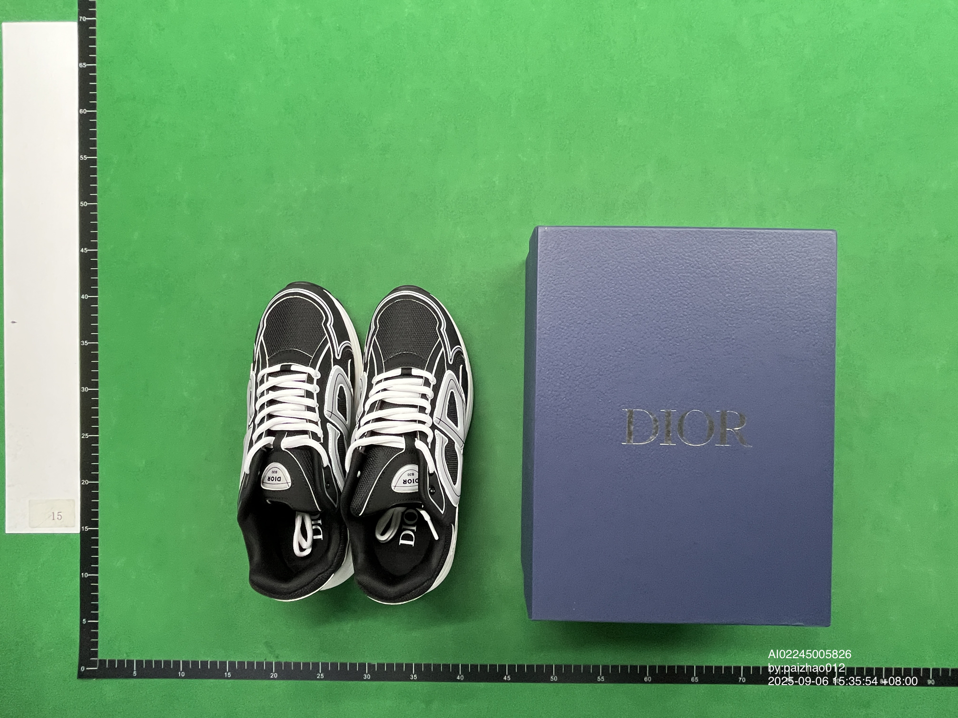 Dior B30 Microfiber Mesh Black Coffee color QC