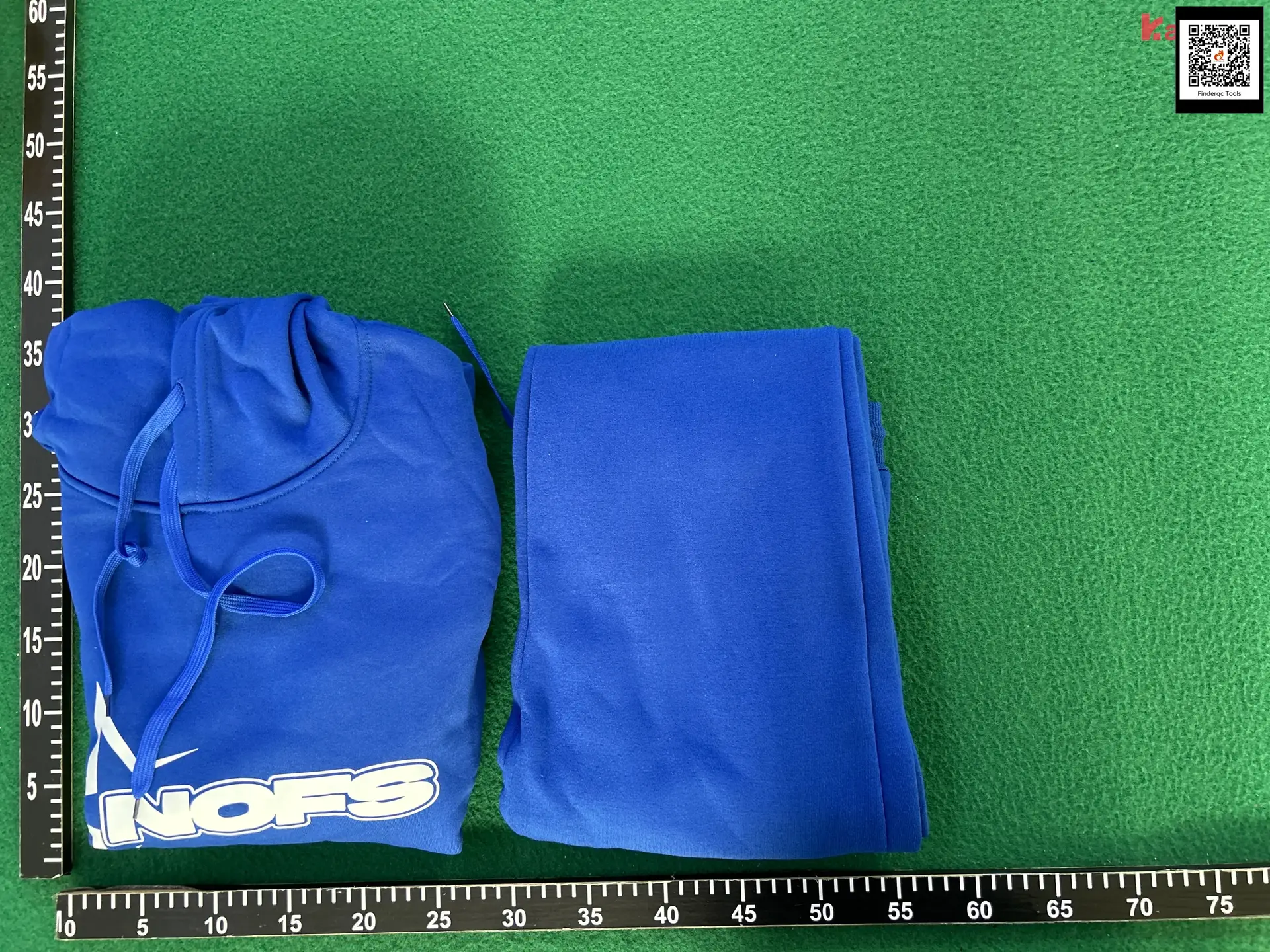 NOFS Blue Hoodie and Pants Set