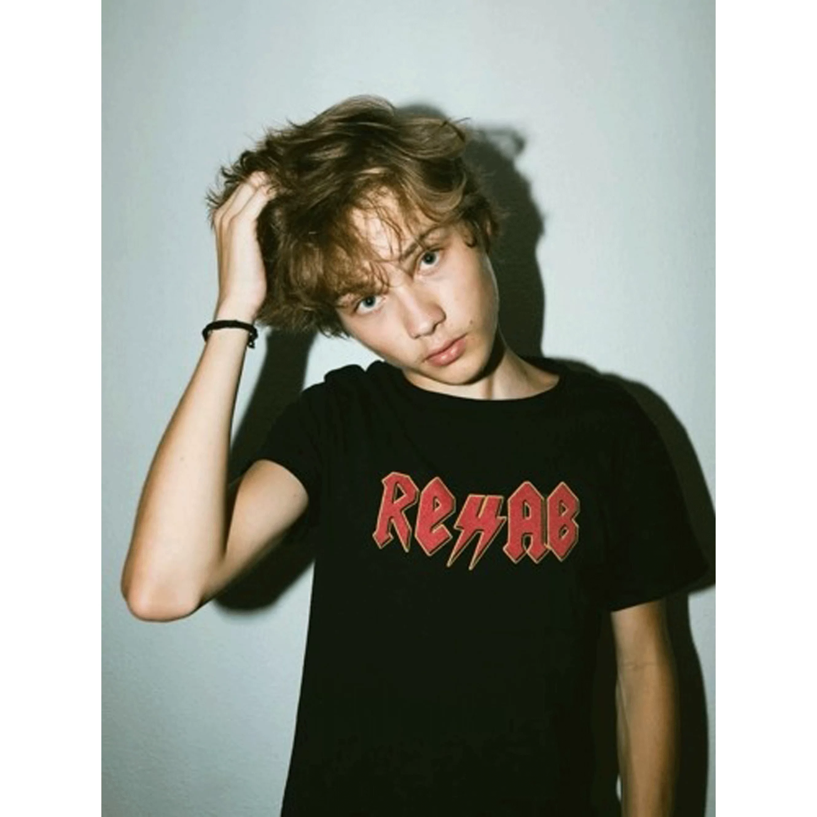 Nettsbender Rejab Rocks American vintage small collar retro T-shirt