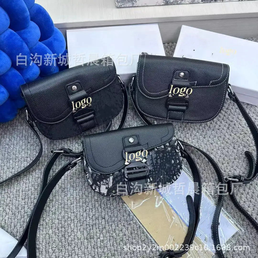 2024 Foreign Trade Dijia Saddle Bag Niche Temperament Shoulder Bag Embroidered Diagonal Letter Unisex Messenger Bag
