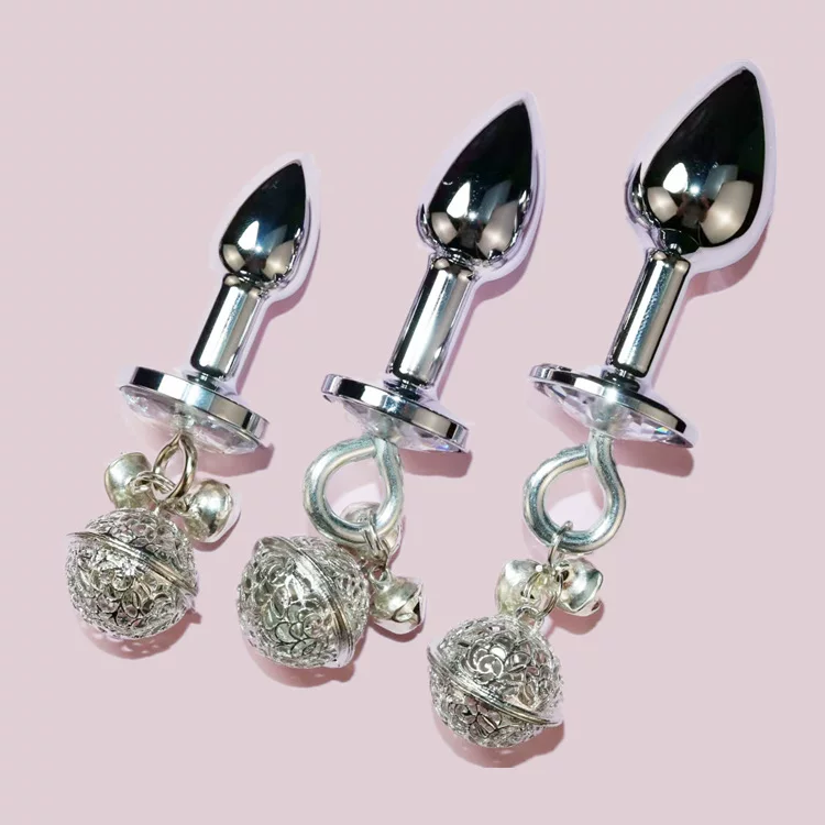 Metal Anal Plug Bell Female Products Palace Bell Anal Plug Qq Small Toy Cylinder Plug Erotic Anal Play Steel Plug Steel Door 