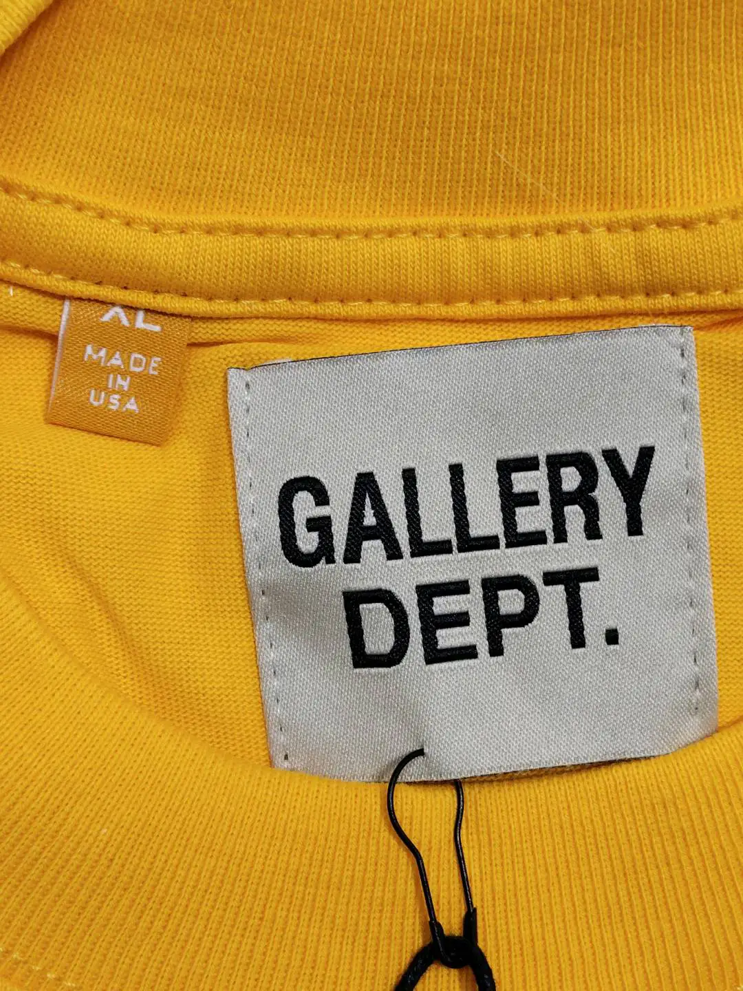 American Trendy Brand High-End Gallery Dept Painted Letter Print Washed and Distressed Couple Retro Short-Sleeved T-Shirt