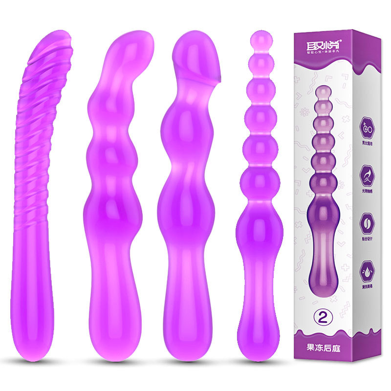 To please the jelly back court bar back court anal plug husband and wife men and women fun bead massager adult toys sex products