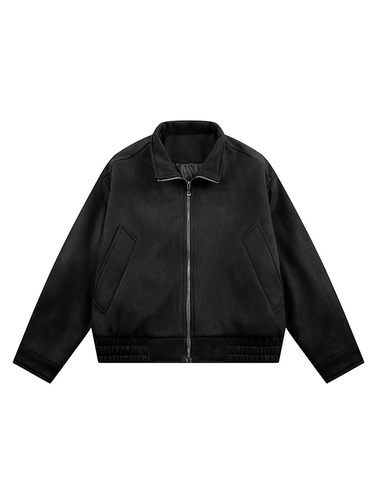 European and American Style Foreign Trade New Autumn Leather Jacket for Men, Pu Leather Motorcycle Jacket, Men's Mid-Length Leather Coat