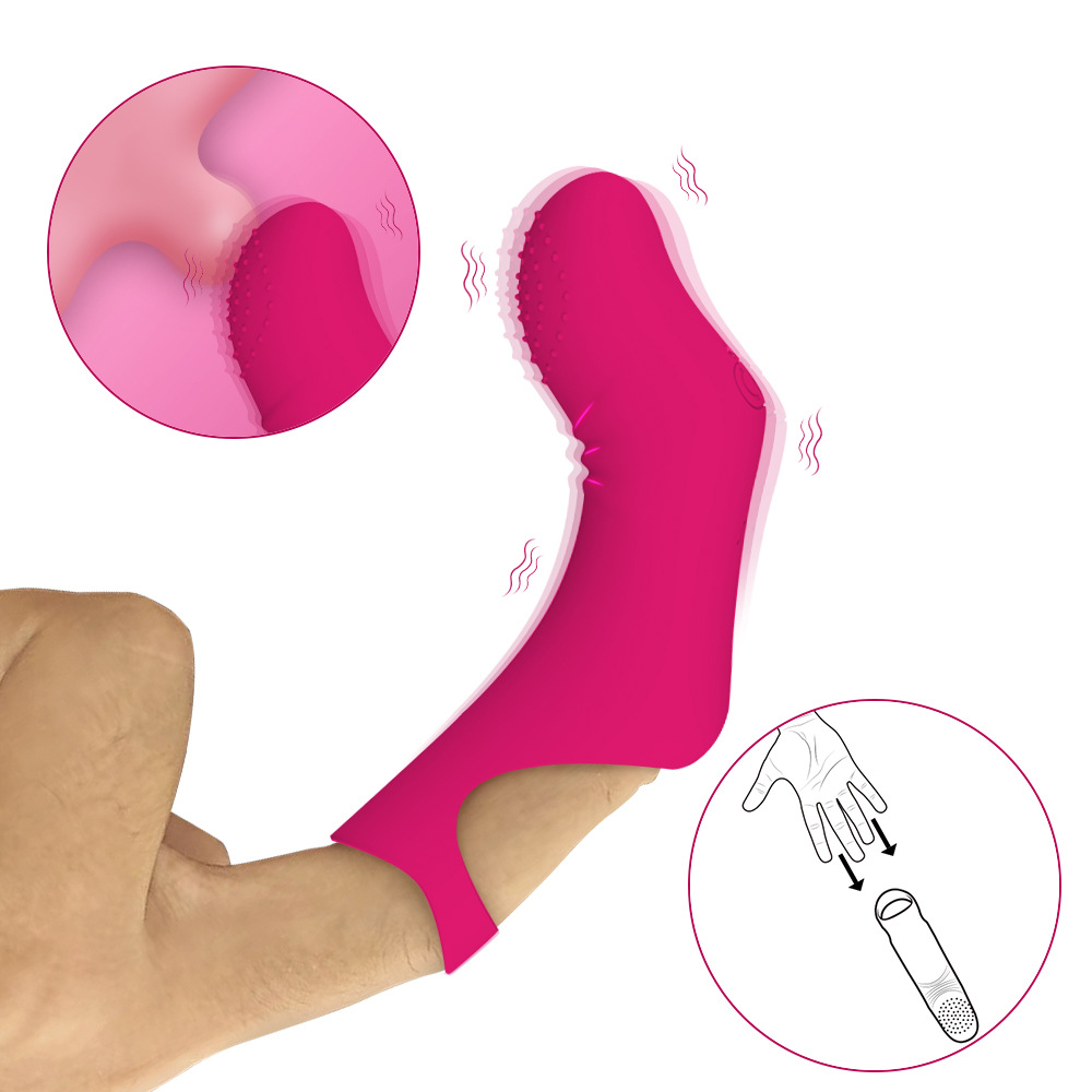 Men's New Finger Vibrator 10 Frequency Vibration Women's Finger Vibration Massage Stick Couples Interesting Cross-border Products
