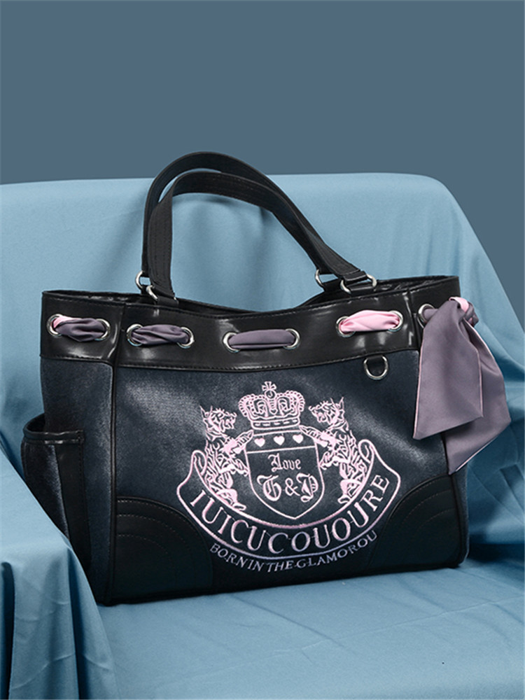 Cross-border Women's Bag ins Popular Retro Fashionable Sexy Embroider Contrasting Color Satchel Shoulder Tote Bag One Piece Foto QC de 1688 na Qualit.ly