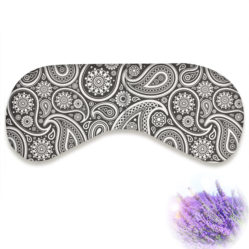 Cotton Linen Printing Yoga Eye Pillow Microwave Heating Lavender Filled Flaxseed Hot compress Bag Shading Sleep Eye Mask