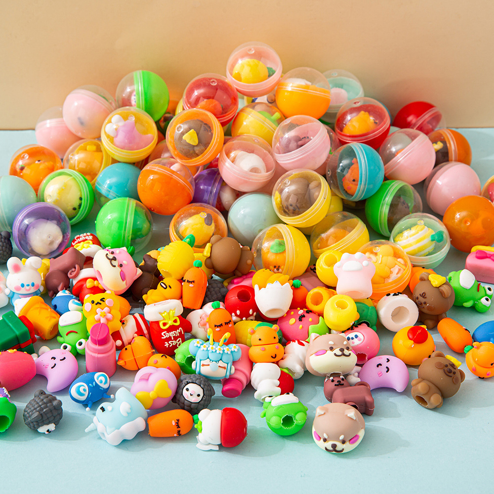 Cross-border 32 half-color doll egg ball capsule children's toy mini game machine Yiwu small gift to push wholesale