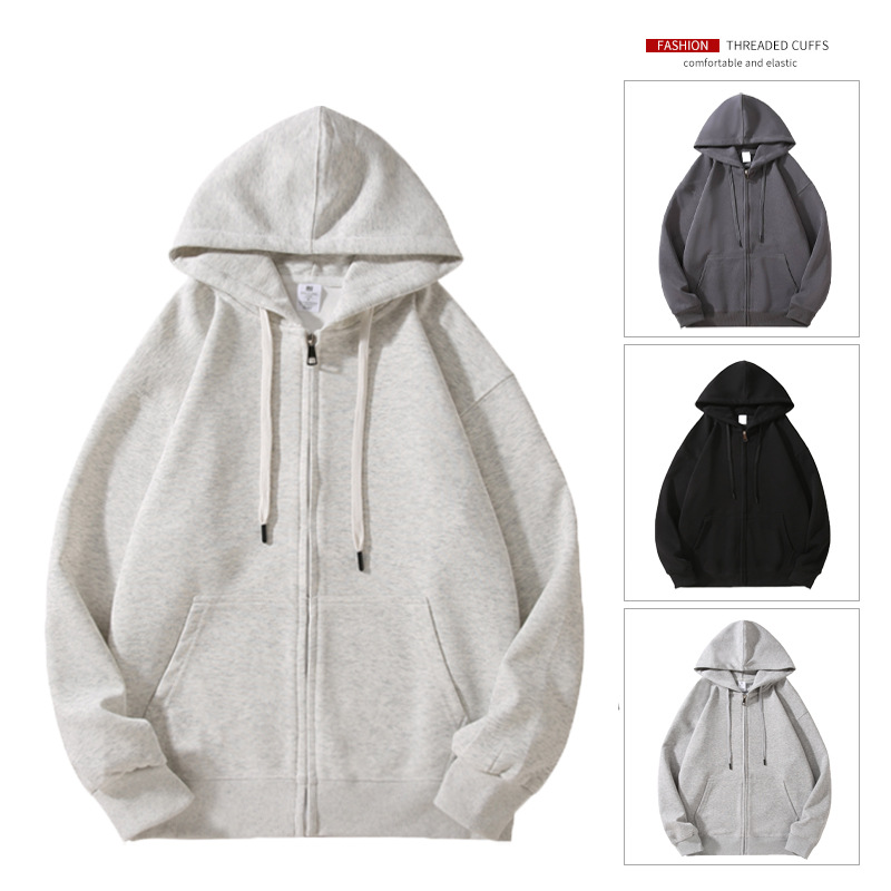 Men's Spring Sweatshirt, Loose and Simple Cardigan, Hooded Jacket, Couple's Sports Casual Top, Men's Spring Sweatshirt