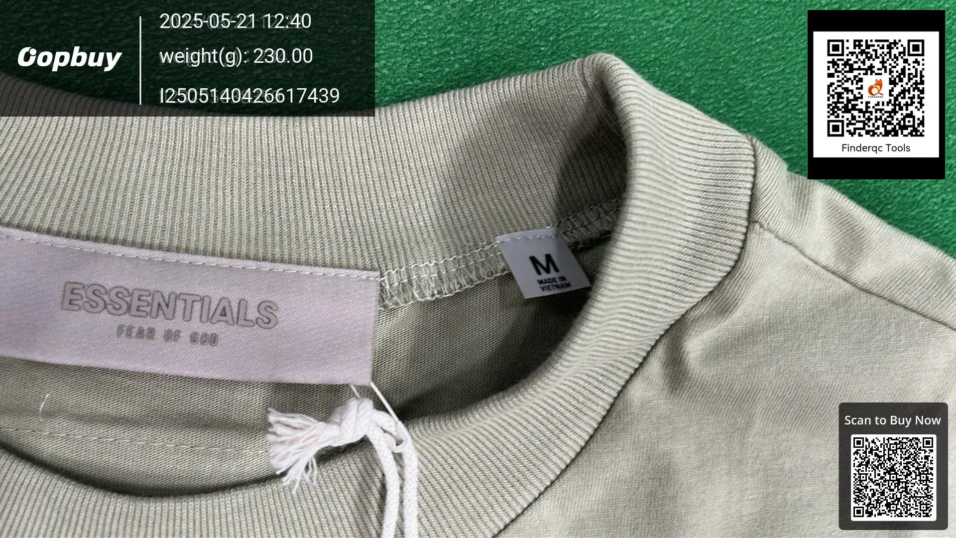 FOG MIKI Season 8 ESSENTIALS Flocking Letter Short-sleeved American T-shirt Loose Joker T-shirt Tide